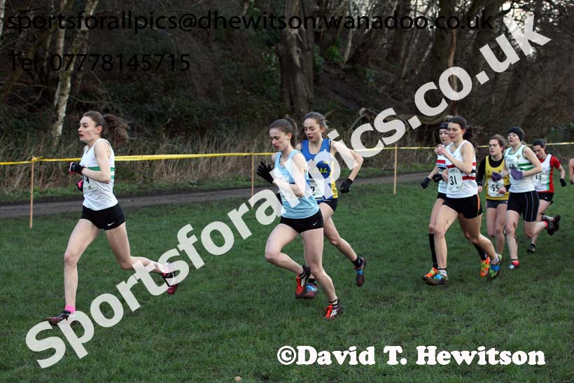 Womens under-20 Northern Cross Country Champs., Witton Park, Blackburn. Photo: David T. Hewitson/Sports for All Pics